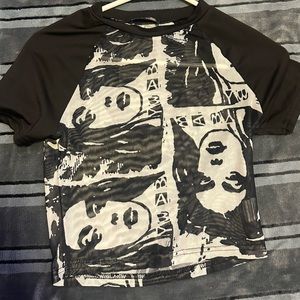 See Through Artist Crop Top
